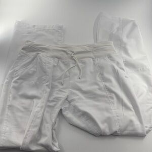 Women’s White Greys Anatomy Straight Leg Drawstring Scrub Pant